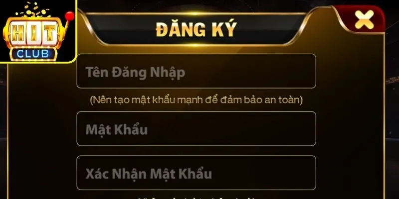 Đăng Ký Hitclub – Hướng Dẫn Tạo Tài Khoản Cho Người Mới 2 Điền thông tin thành viên
